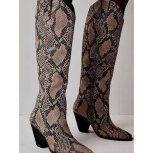 Free people Collection Leni Tall Western Boot casual outdoor cowgirl party